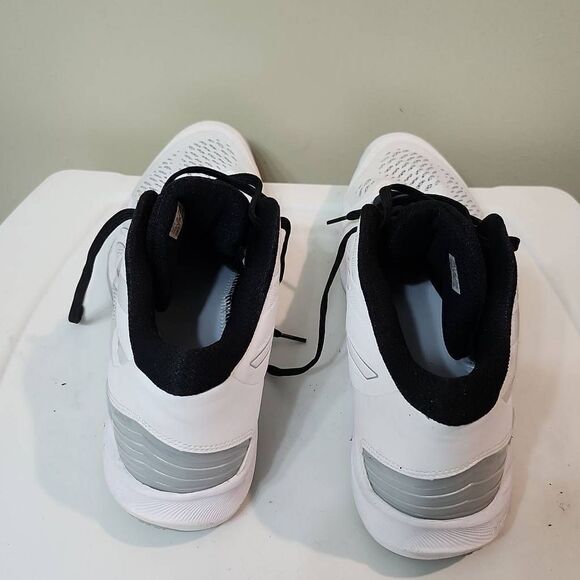 MEN ASICS Shy Elite FF MT White Pure Silver Volleyball Sneakers Size 16 - Picture 3 of 6